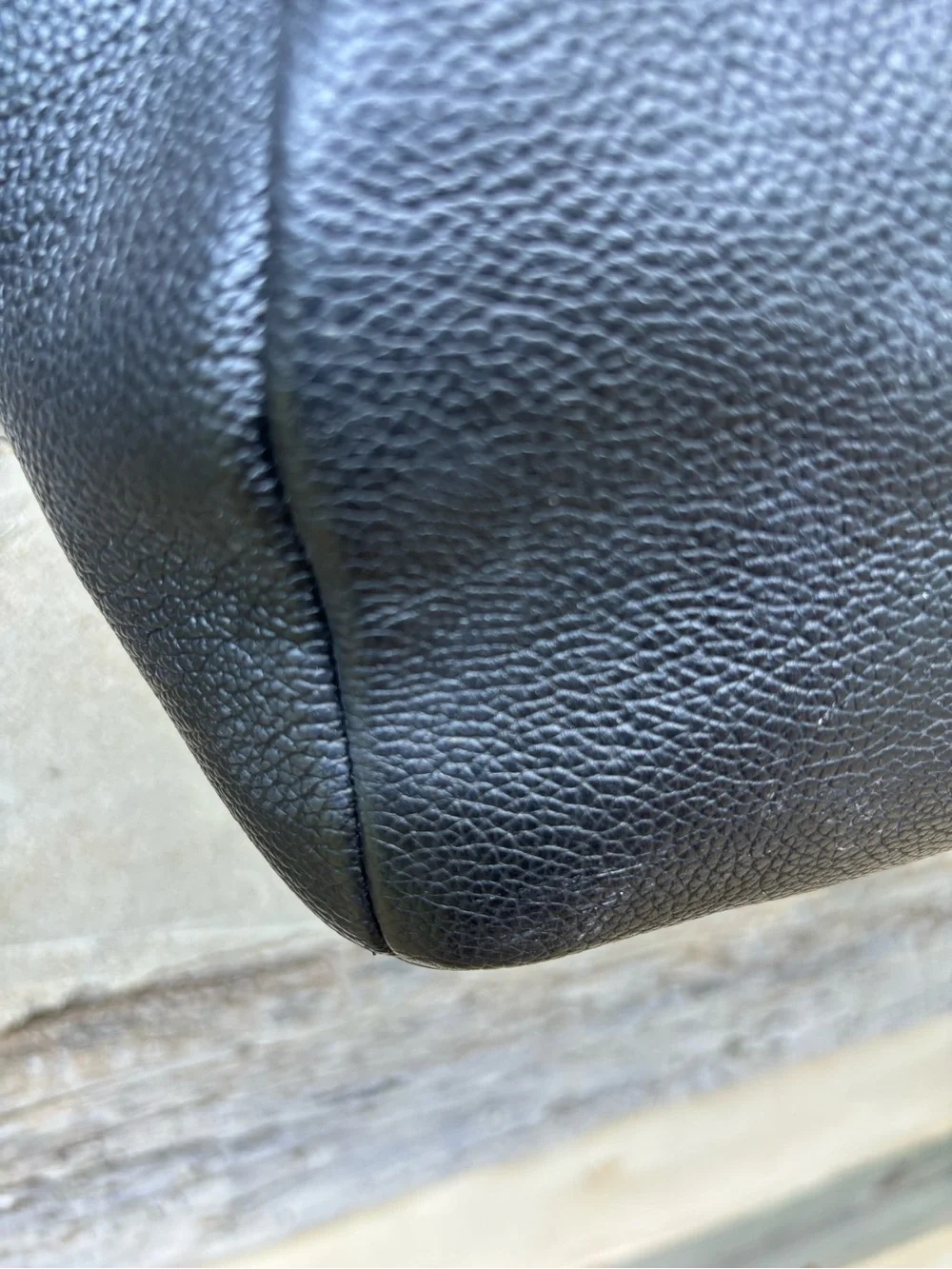 kate spade Soft Black Pebbled Leather Shoulder Tote
